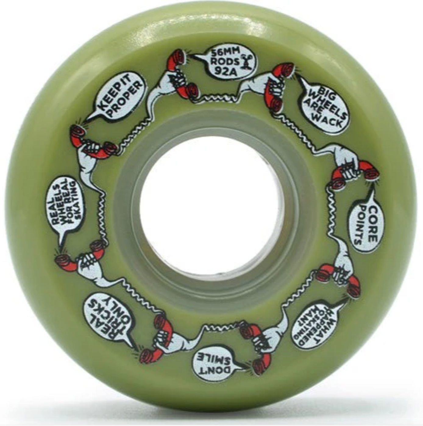 Olive Green 56mm Mushroom Blading Rods Inline Skate Wheels, Intuition Skate Shop, Skate Shops Near Me, Rollerblades