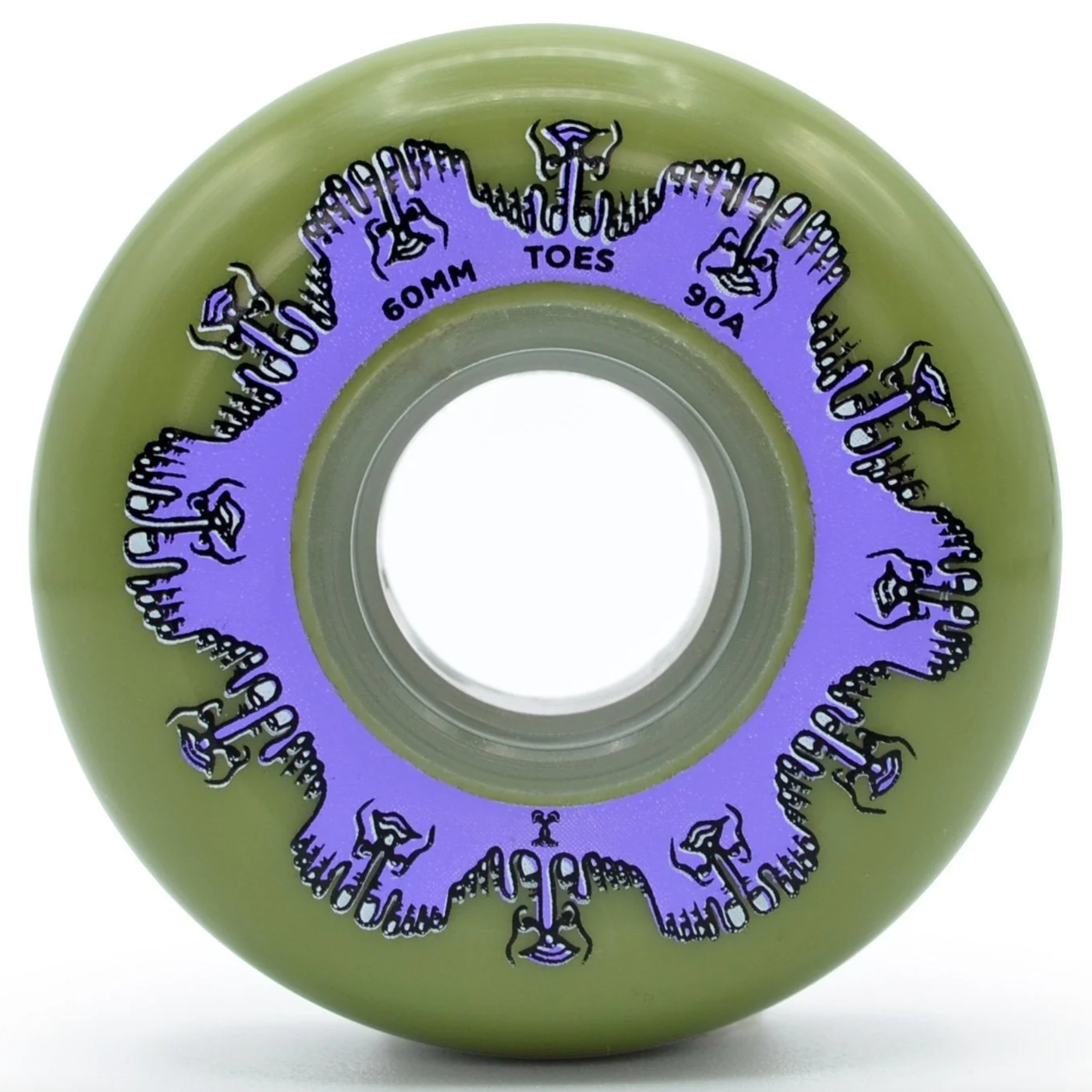 Olive Green 60mm Mushroom Blading Toes Inline Skate Wheels, Intuition Skate Shop, Skate Shops Near Me, Inline Skates
