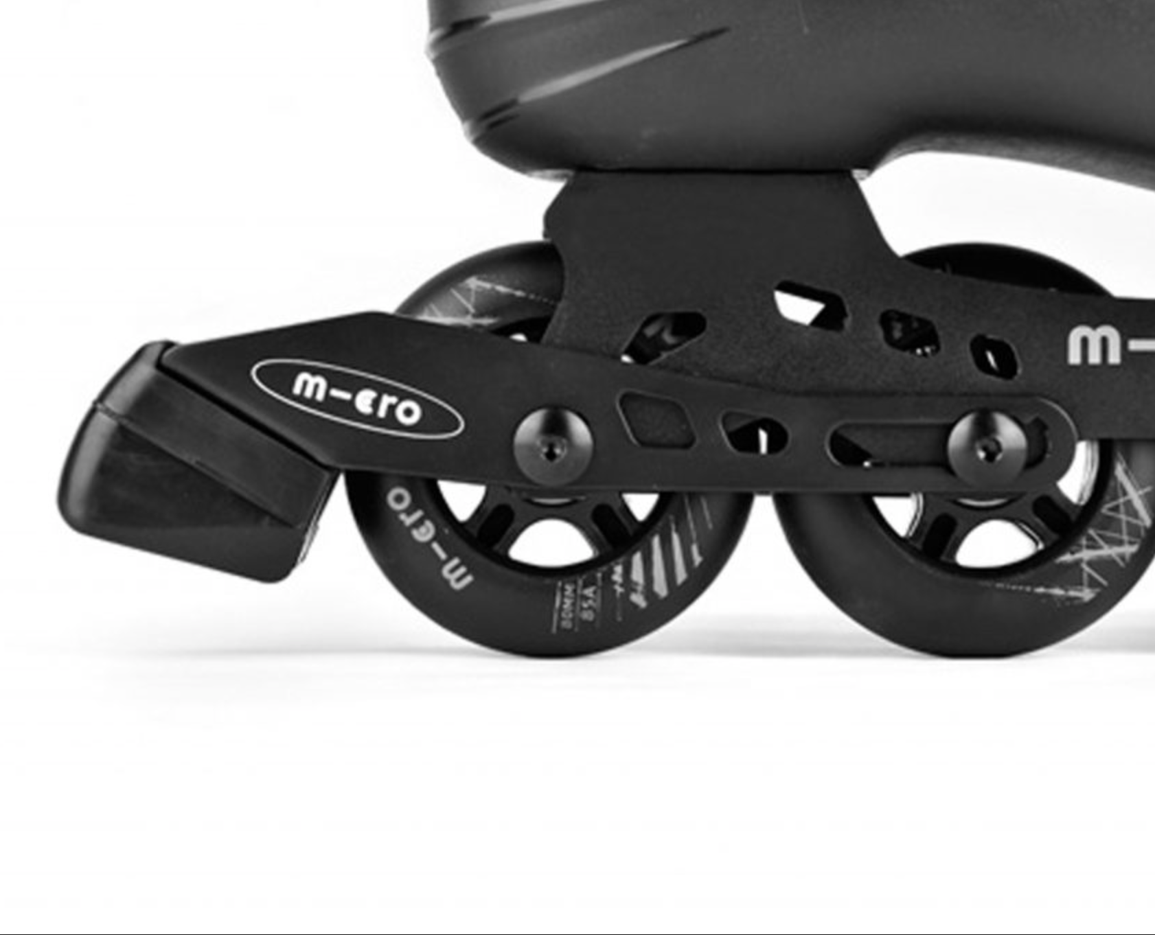 Black Metal Micro Brake for Inline Skates, Intuition Skate Shop, Skate Shops Near Me, Rollerblade Brakes