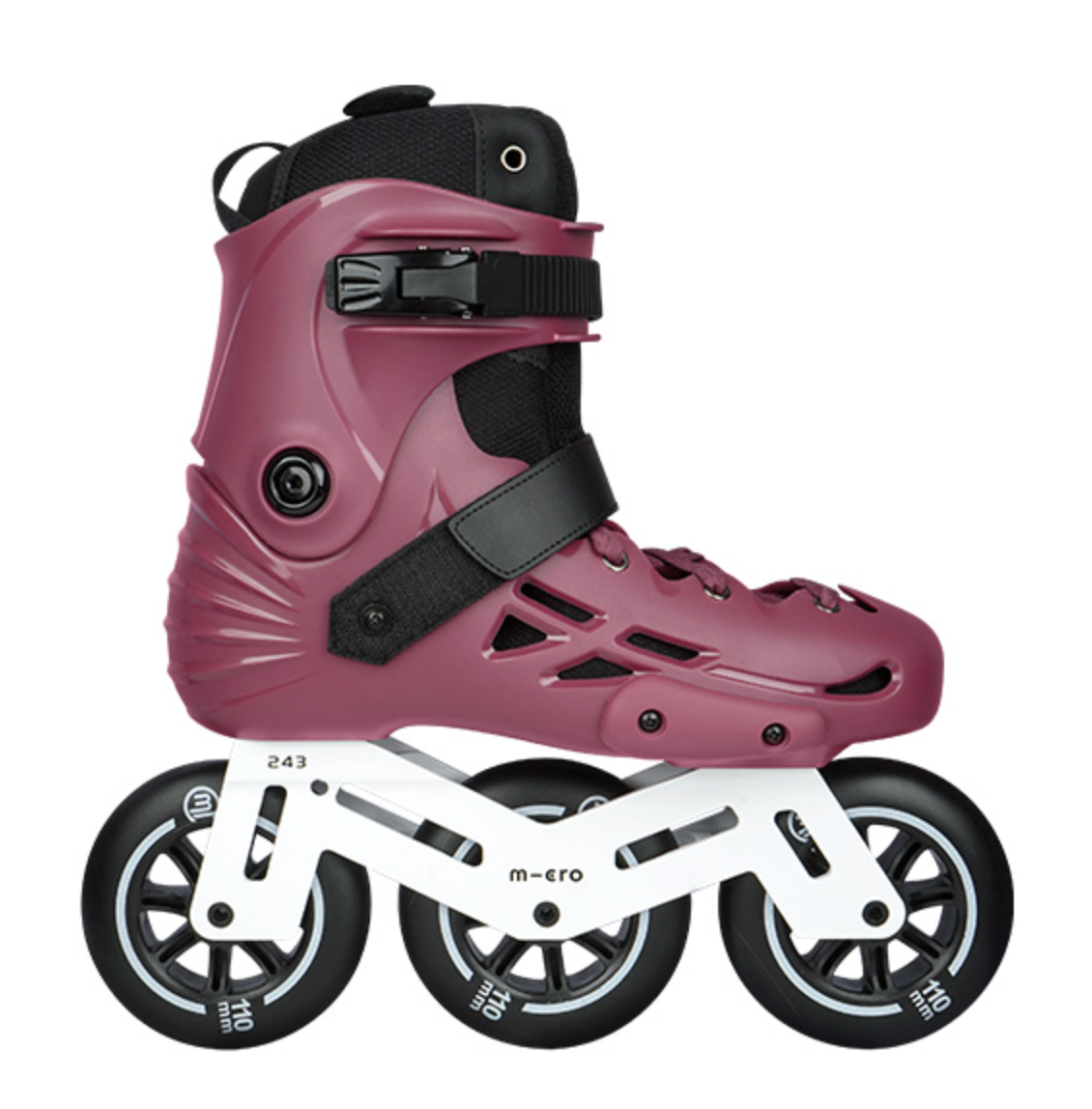 Cherry Red WIne Micro MT3 110mm Inline Skates, Intuition Skate Shop, Skate Shops Near Me, Inline Skates