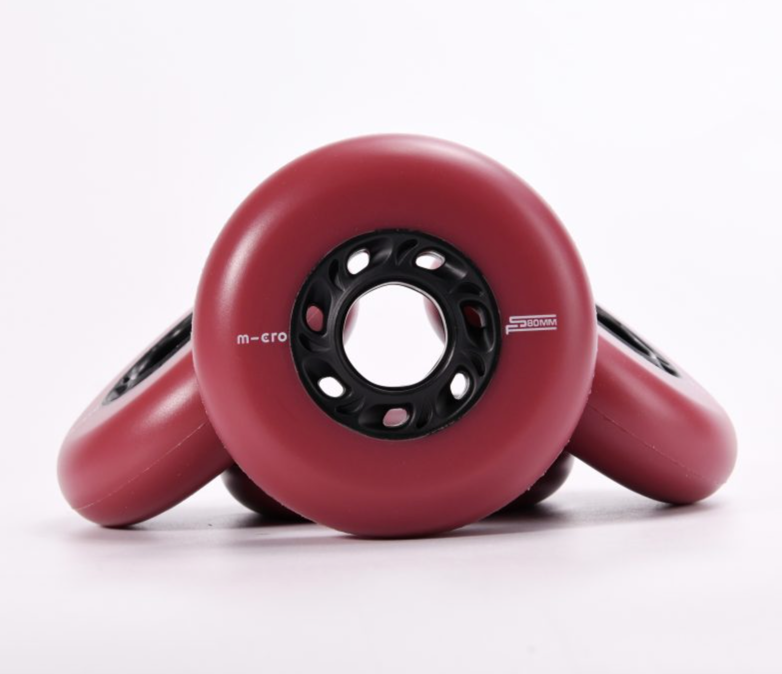 Cherry Red Micro SF 80mm Inline Skate Wheels, Intuition Skate Shop, Skate Shops Near Me, Rollerblades