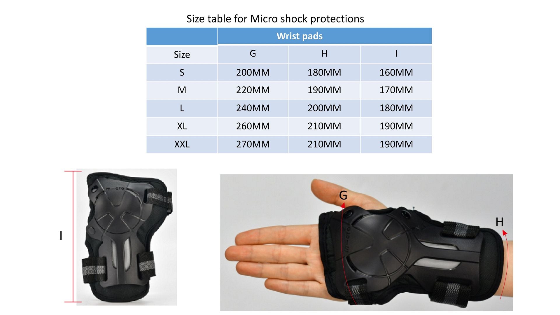 Size Guide Fit Chart for Micro Shock Pads Set for Rollerblades or Roller Skates, Intuition Skate Shop, Skate Shops Near Me, Protective Gear for Skating