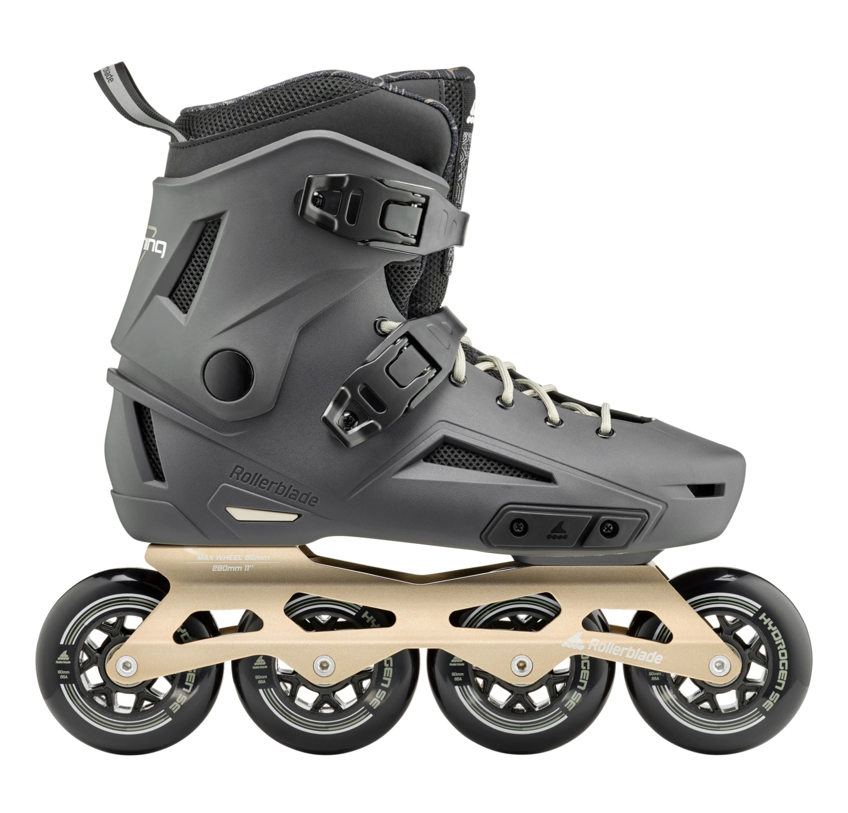 Gray and Gold Rollerblade Lightning 90 Men