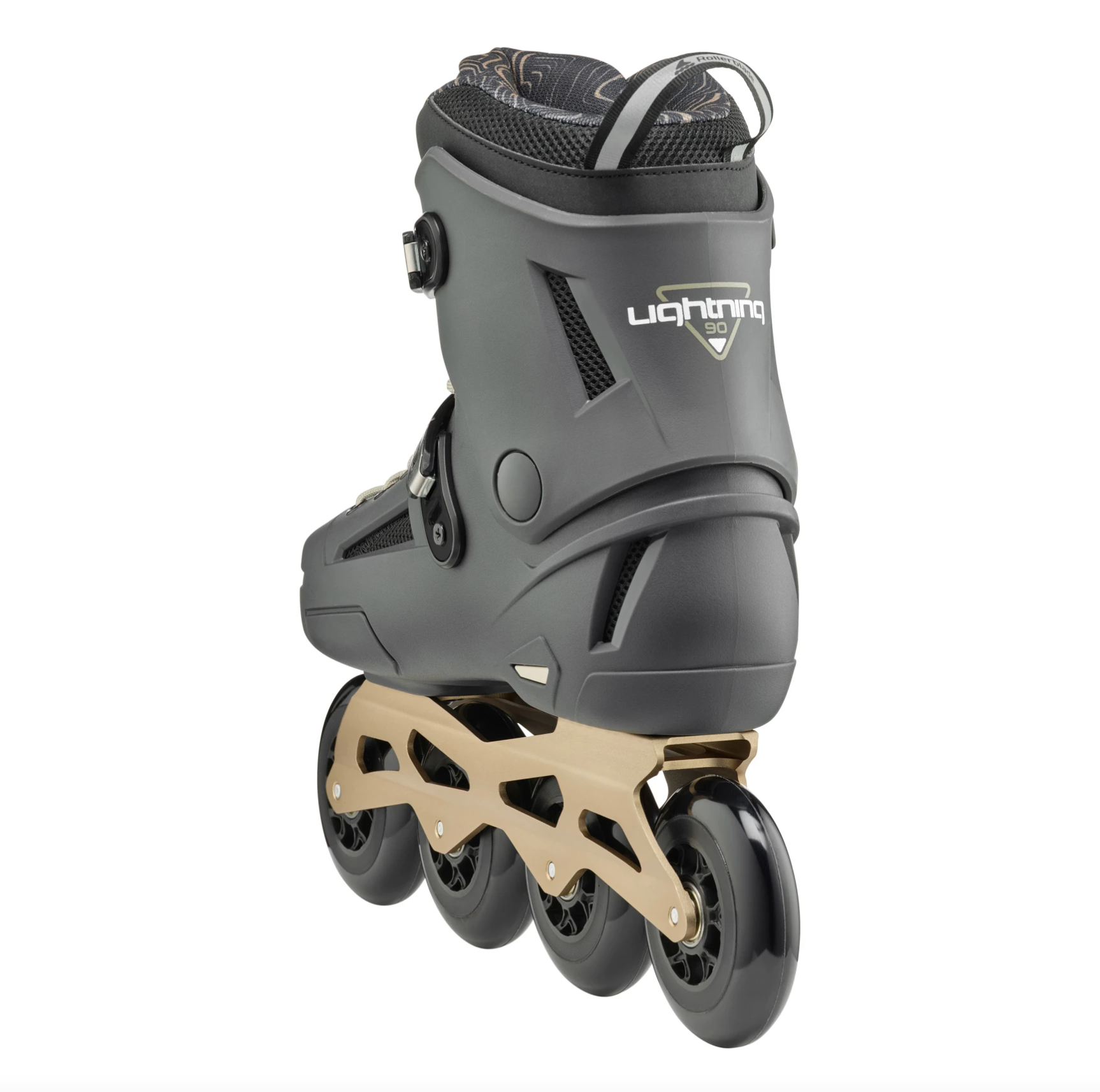 Gray and Gold Rollerblade Lightning 90 Men