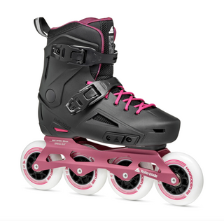 Gray and Pink Rollerblade Lightning 90 Women