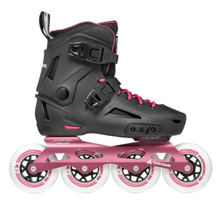 Gray and Pink Rollerblade Lightning 90 Women