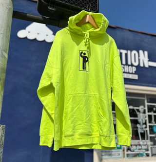 Neon Green Silly Brands Silly Man Hooded Sweatshirt, Intuition Skate Shop, Skate Shops Near Me