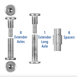 Silver Sonic 6mm Round Head Axle for Inline Skates Rollerblades, Intuition Skate Shop, Skate Shops Near Me