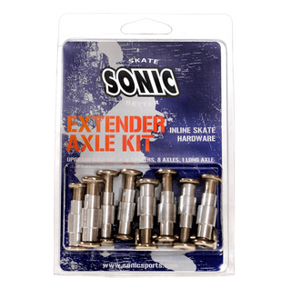 Silver Sonic 6mm Round Head Extender Axle Kit for Inline Skates Rollerblades, Intuition Skate Shop, Skate Shops Near Me