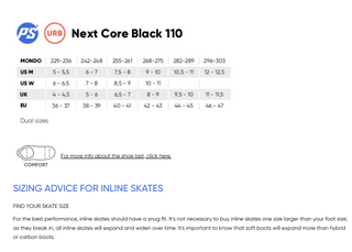 Powerslide Next Core 110mm inline skates