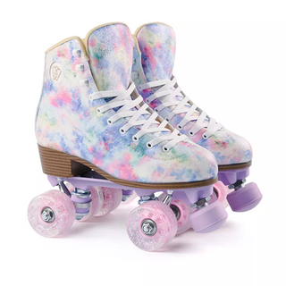 Pastel tie dye multi color Wintersweet Sweet Pea Roller Skates, Intuition Skate Shop, Skate Shops Near Me, Roller Skates