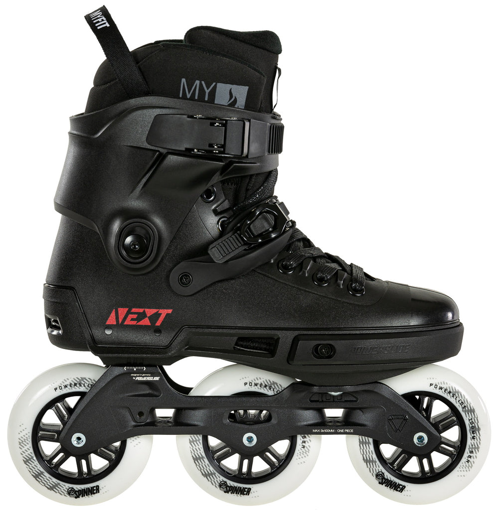 Powerslide Next Core Black 100mm inline skates Intuition Skate Shop