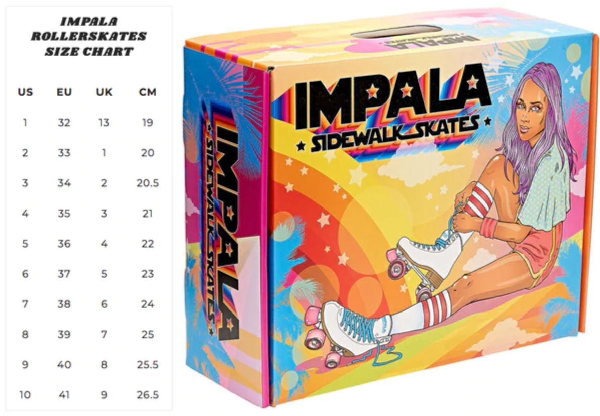 Impala Pink & Yellow roller skates