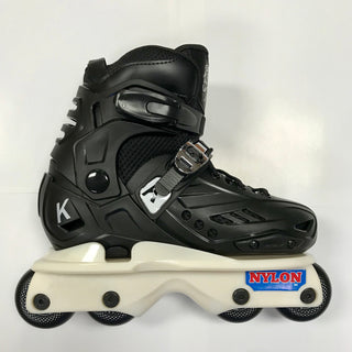 Kaltik K Jr Black Flat junior inline skates