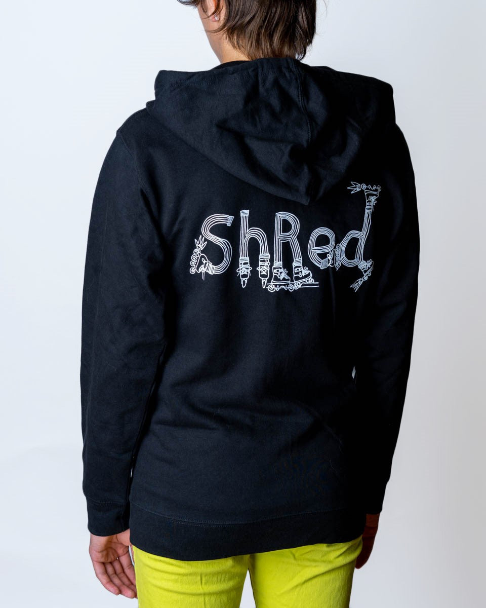 Bladies Shred zip hooded
