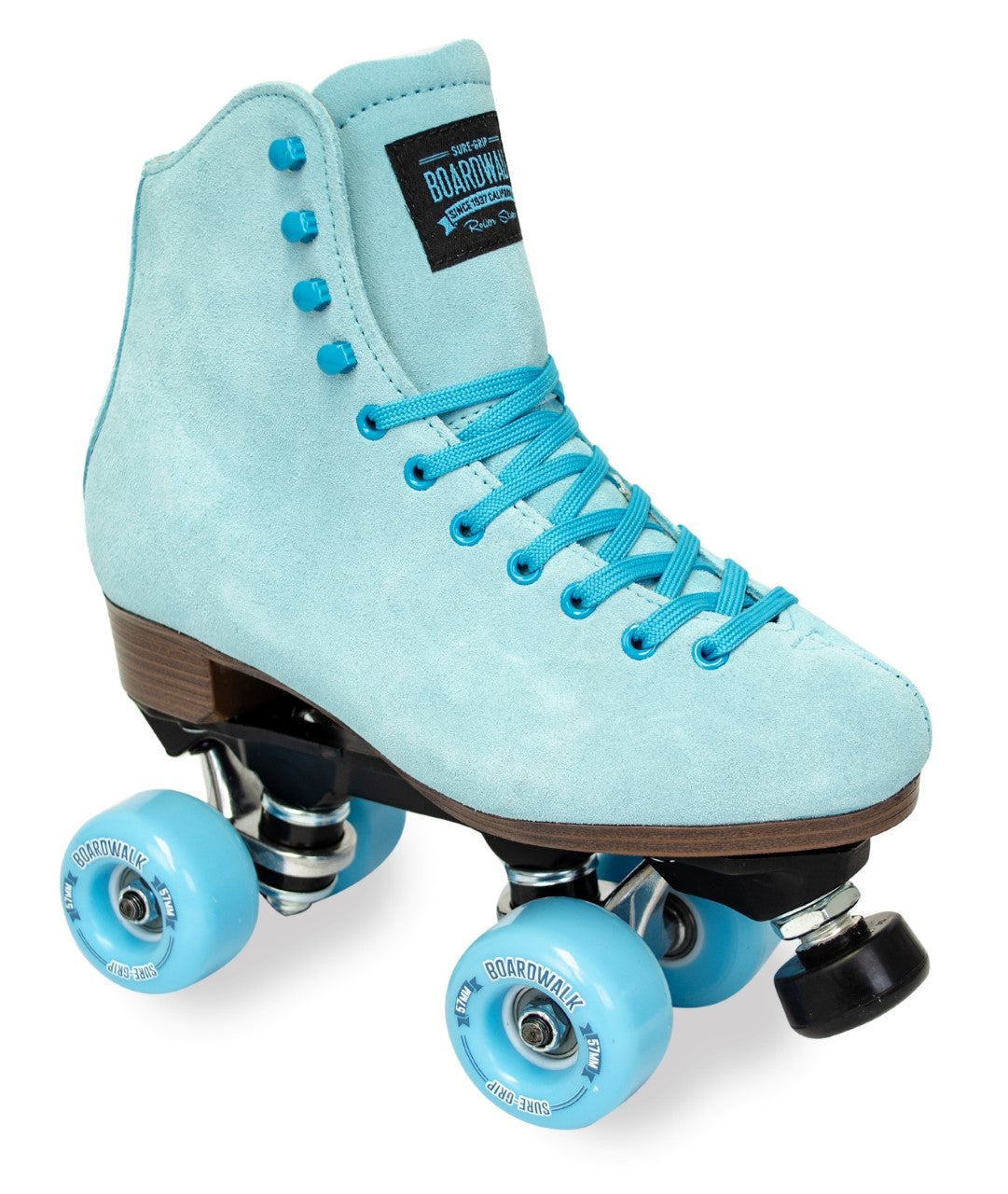 Sure Grip Boardwalk Suede Blue Roller Skates, Intuition Skate Shop, Skate Shops Near Me